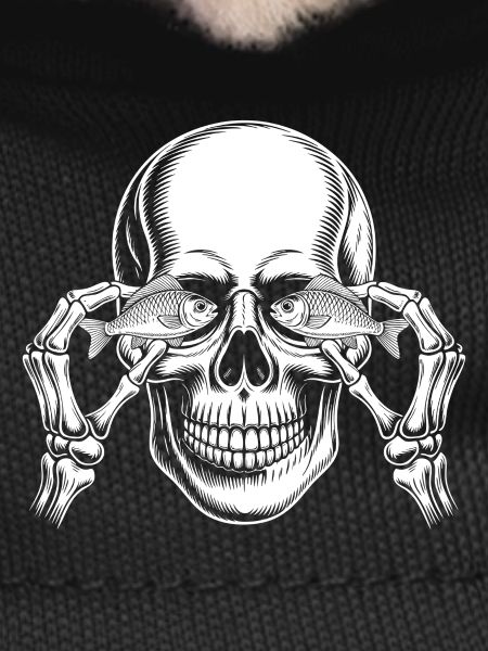 Skull with Fish Eyes