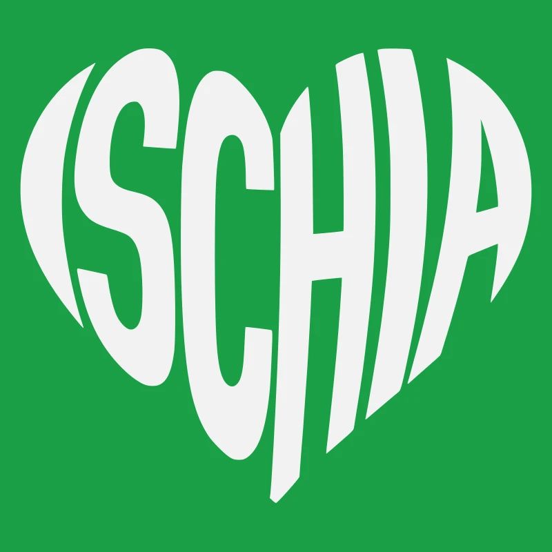 Ischia Heart Shape Typo