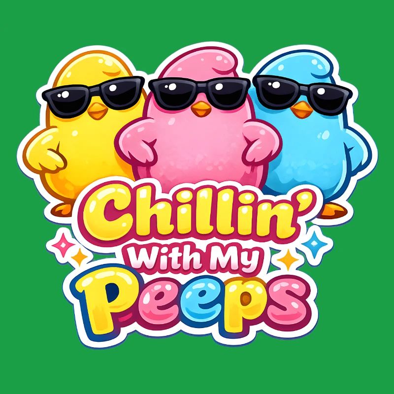 Chillin with my Peeps Happy Easter Easter Chick