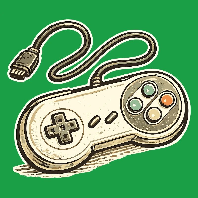 Retro Spielcontroller Grafik
