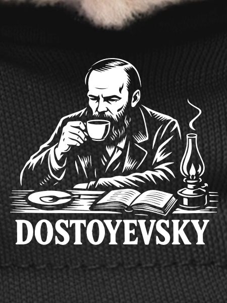 Dostoyevsky drinking Coffee Portrait