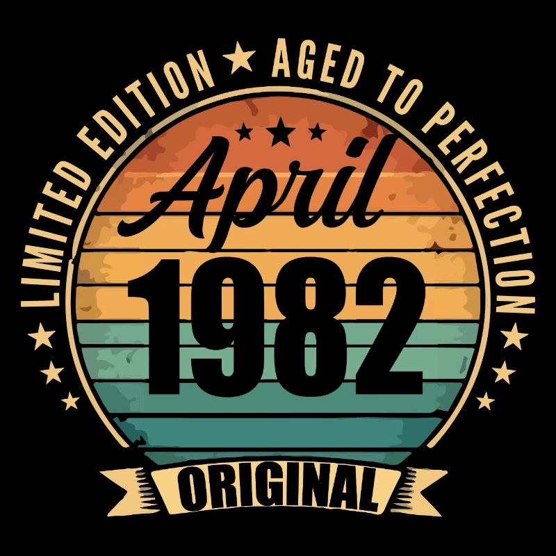 Vintage Retro Birthday Gift from April 1982