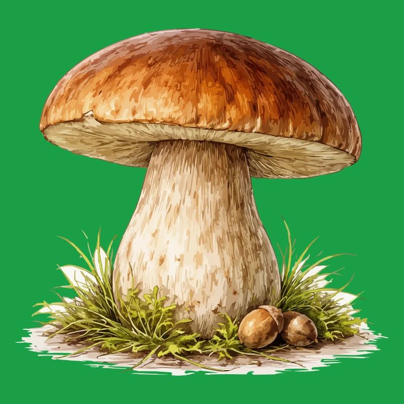 Illustration de champignon forestier