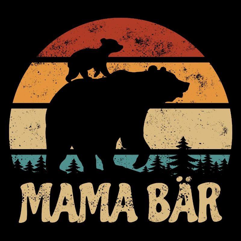 Mama Bär - Muttertag - Vintage Geschenk