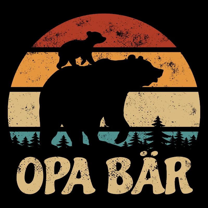 Opa Bär - Muttertag - Vintage Geschenk