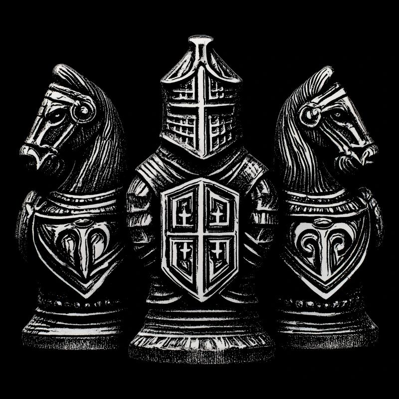 Chess Knight Medieval Figures for Men