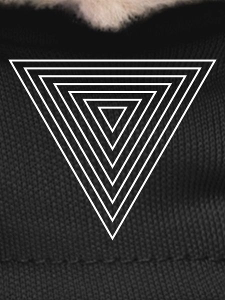 Concentric Triangle Line Art