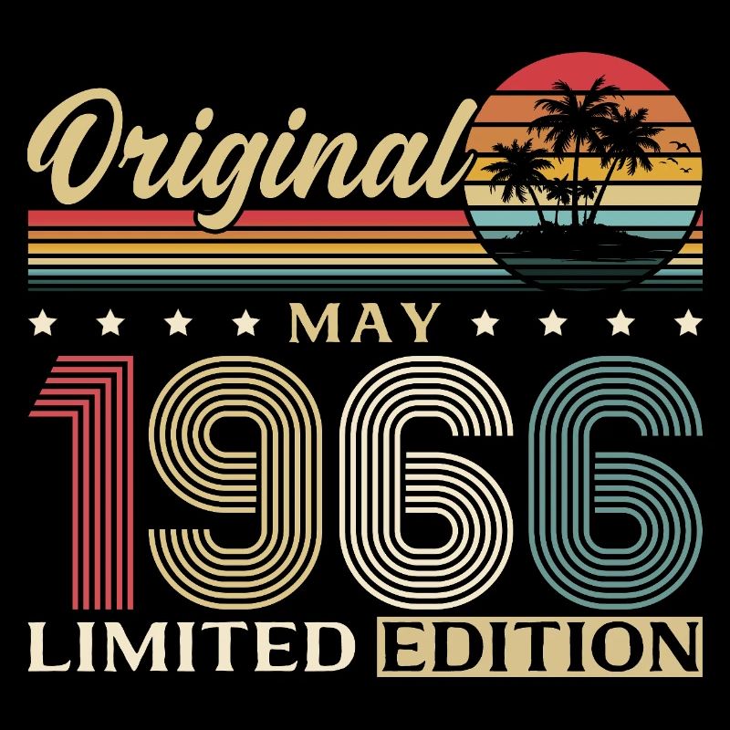 Cadeau du 60e anniversaire Original Mai 1966