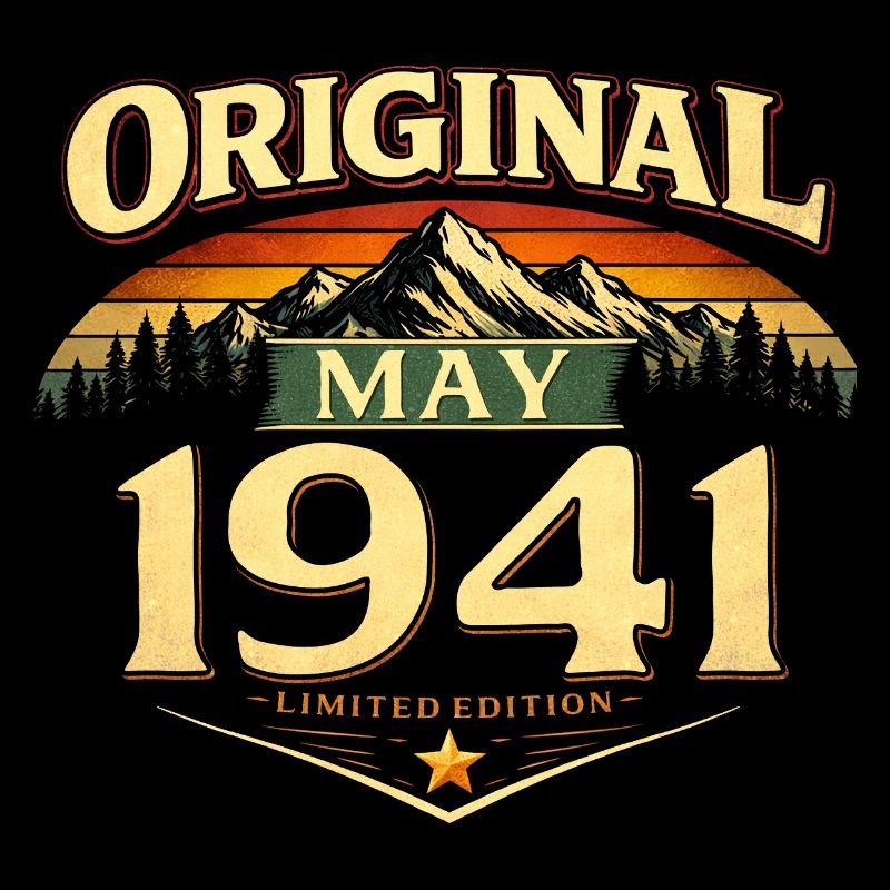 Cadeau du 85e anniversaire Original mai 1941