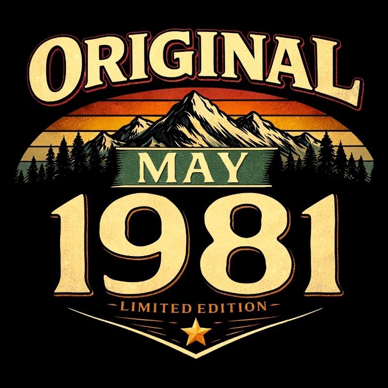 45th Birthday Gift Original May 1981