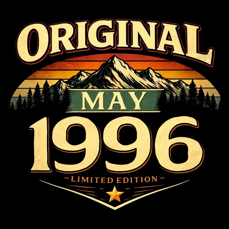 30. Geburtstag Geschenk Original Mai 1996