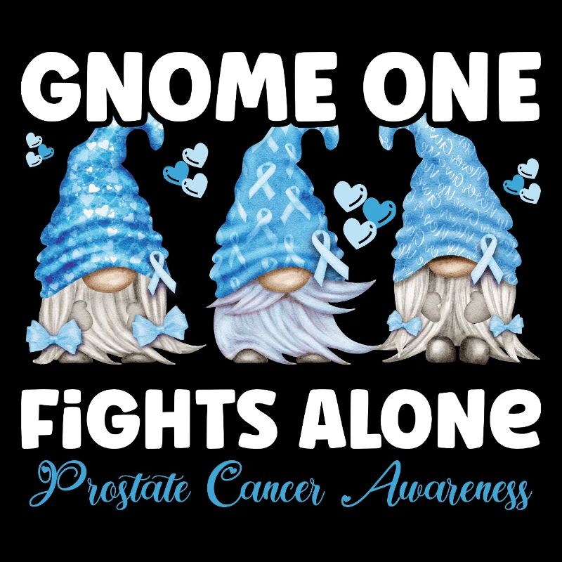 Gnome One Kämpft Allein Hellblau Prostatakrebs