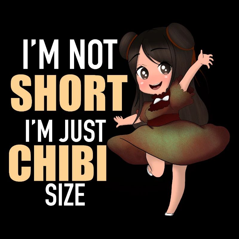 Ich bin nicht klein, ich bin Chibi-Größe, lustiges Anime-Süßes Geschenk