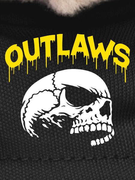 Outlaws Skulls Drip Graphic