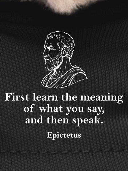 Epictetus Quote Bust Art