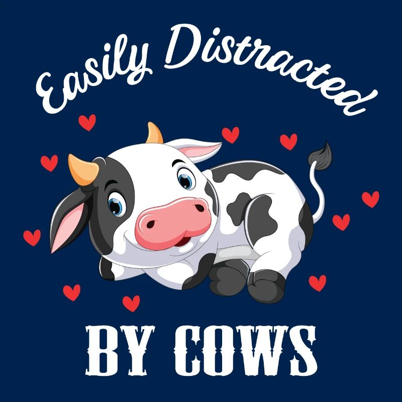 Easiliy Distracted by Cows Cow Farmer Farmer Cattle