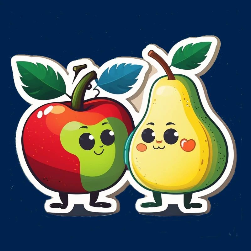 Apple and pear