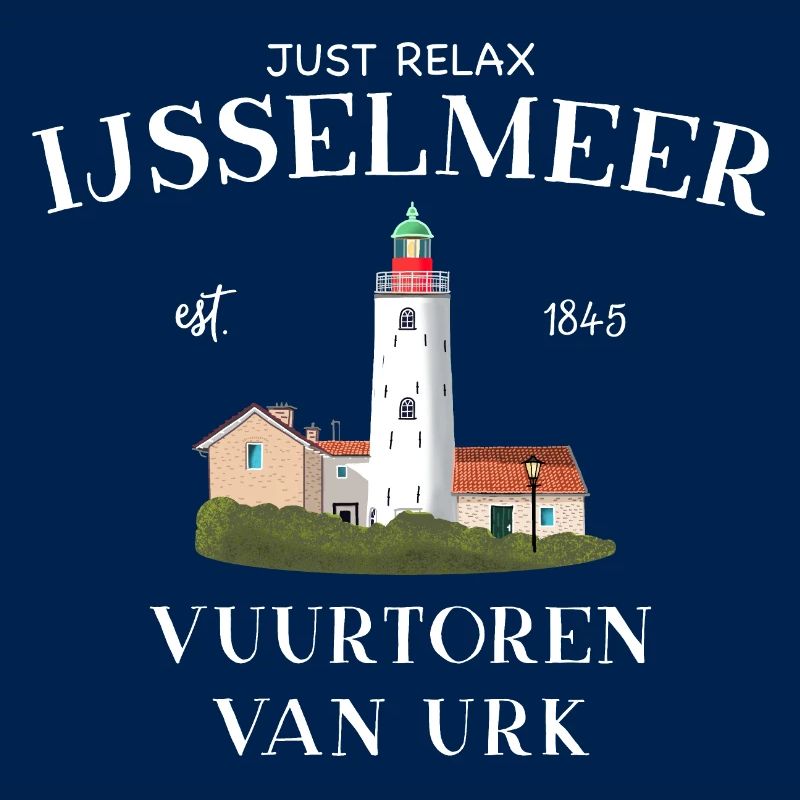 Urk Lighthouse, IJsselmeer Netherlands, Drawing