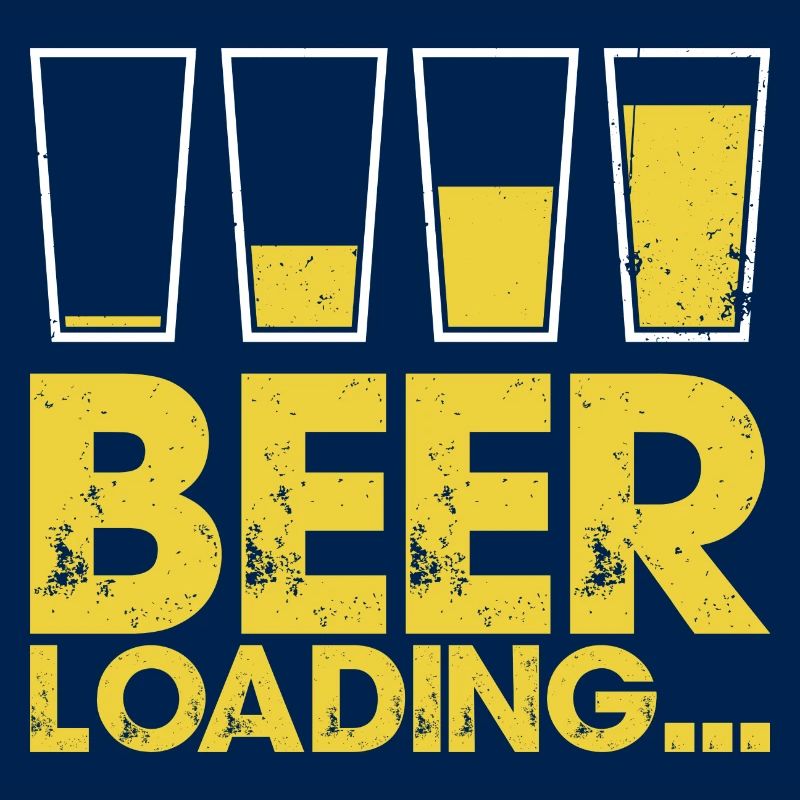 Beer Loading Distressed Typography