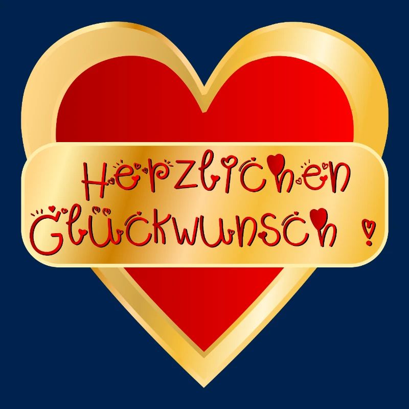 HERZ HERZLICHEN GLÜCKWUNSCH