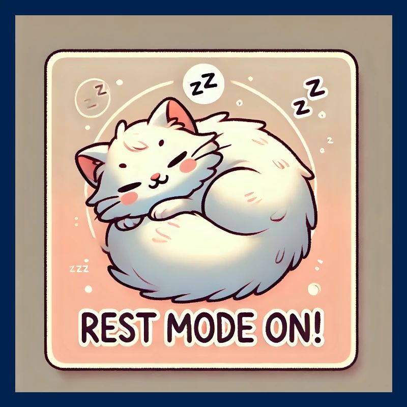 Rest Mode – Sleeping Cat