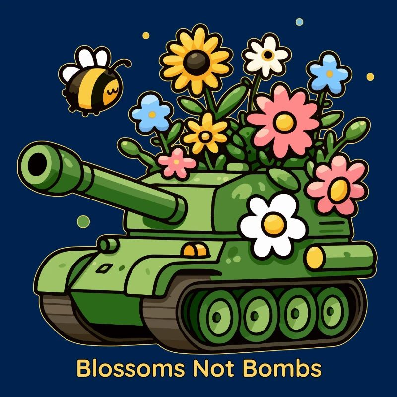 Des fleurs, pas des bombes