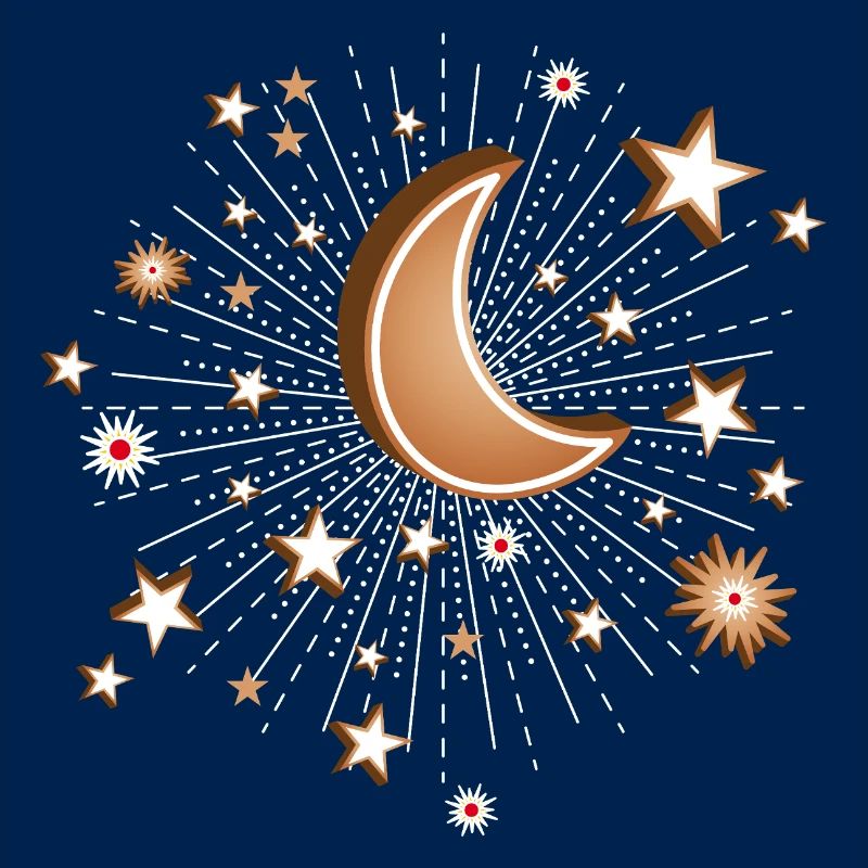 Nuit étoilée de biscuits – Un ciel nocturne doux