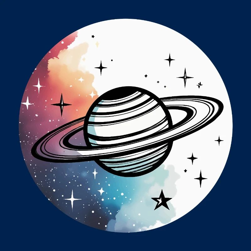Planète minimaliste – Design spatial simple