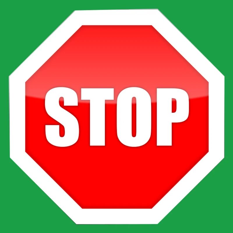 Impression graphique de plaque STOP rouge