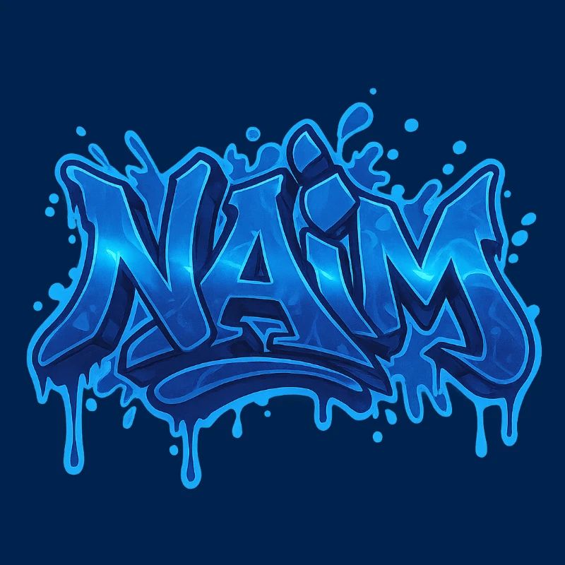 Graffiti NAIM Name Gift Ideal Printable On
