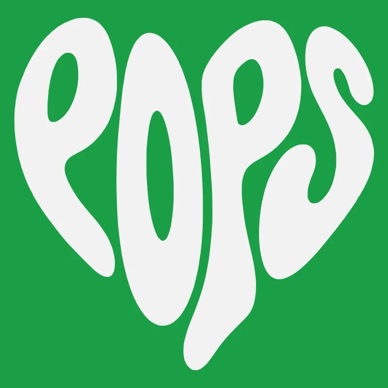 Pops – Kleines Herz (Benutzerdefinierte Farbe)