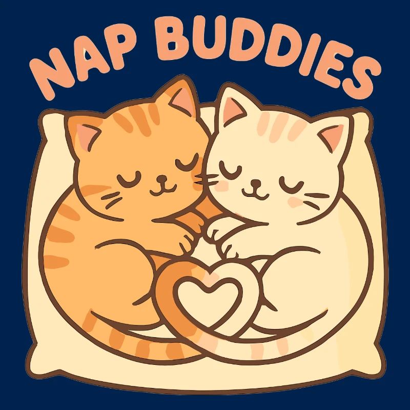 Compagnons mignons de sieste – Dormir avec le cœur