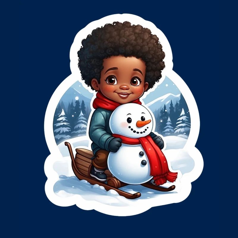 Kid-friendly snowman design