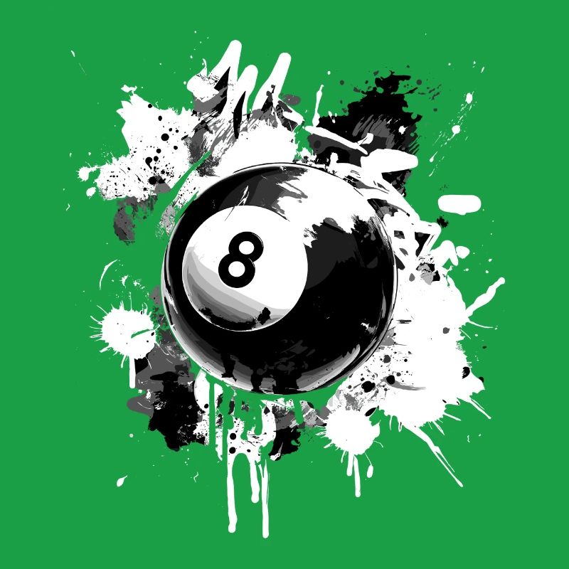 Conception créative de billard à 8 boules