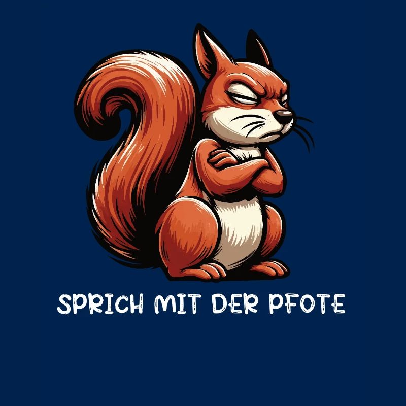 Sprich mit der Pfote Eichhörnchen Eichhorn Nager