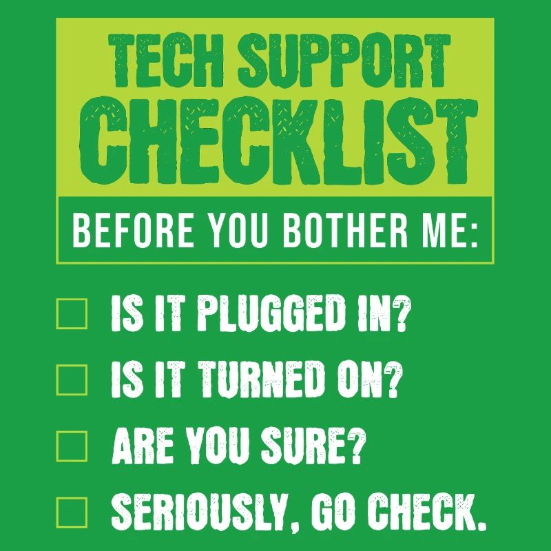 Liste d’humour du support technique pour les problèmes du quotidien