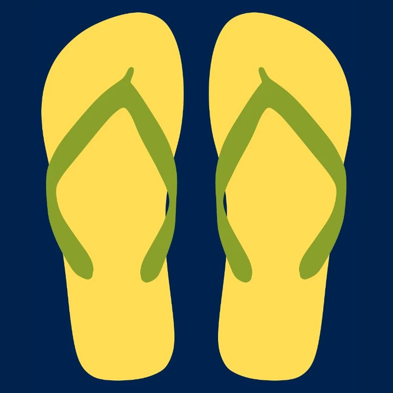 Sonnengelbe Flipflops