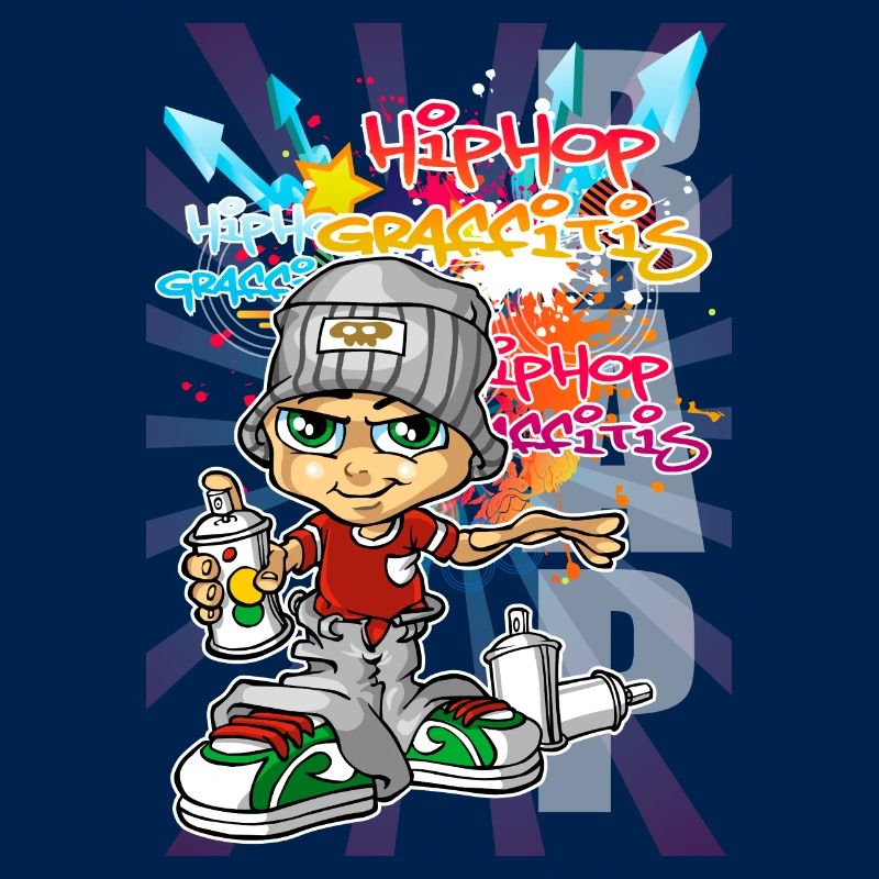 Graffiti boy background