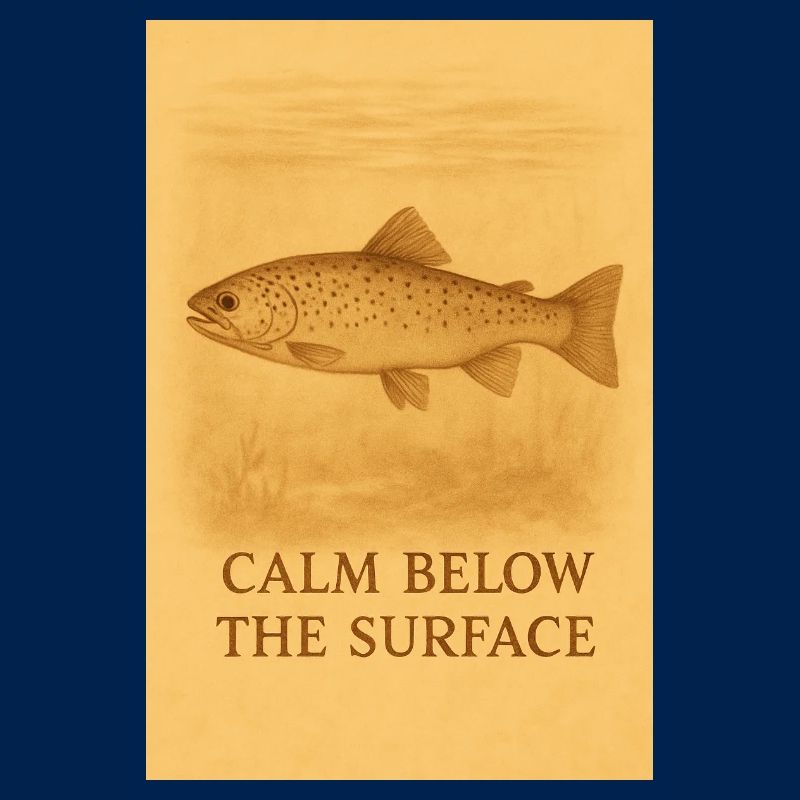 Calm Below the Surface Trout Print