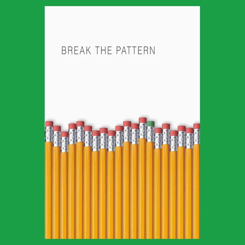 Break the Pattern Minimalist Statement Design