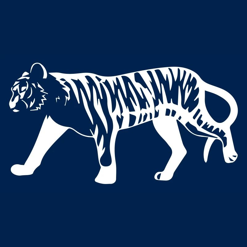 Stilisierter Tiger mit Tiermuster