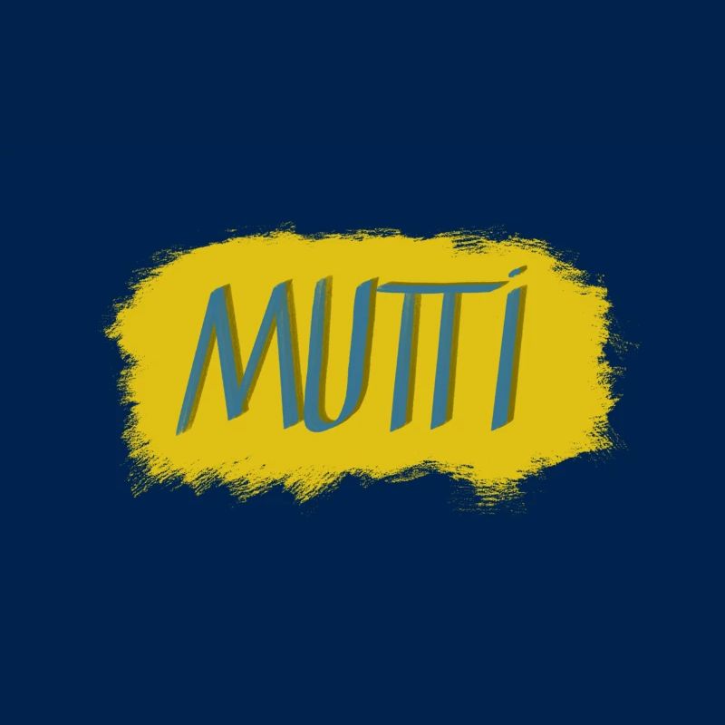 Mutti lettering with colour explosion