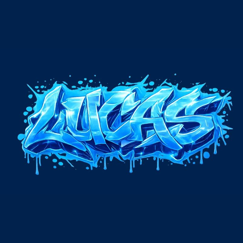Graffiti LUCAS Name Gift Ideal Printable