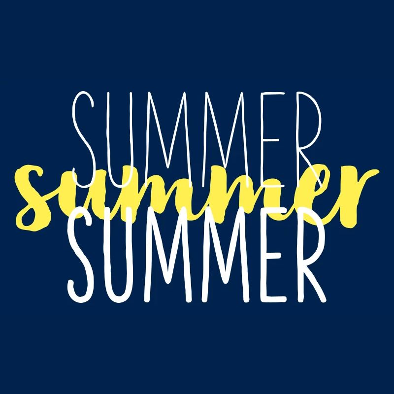 Summer Typo Overlay Gelbes Script