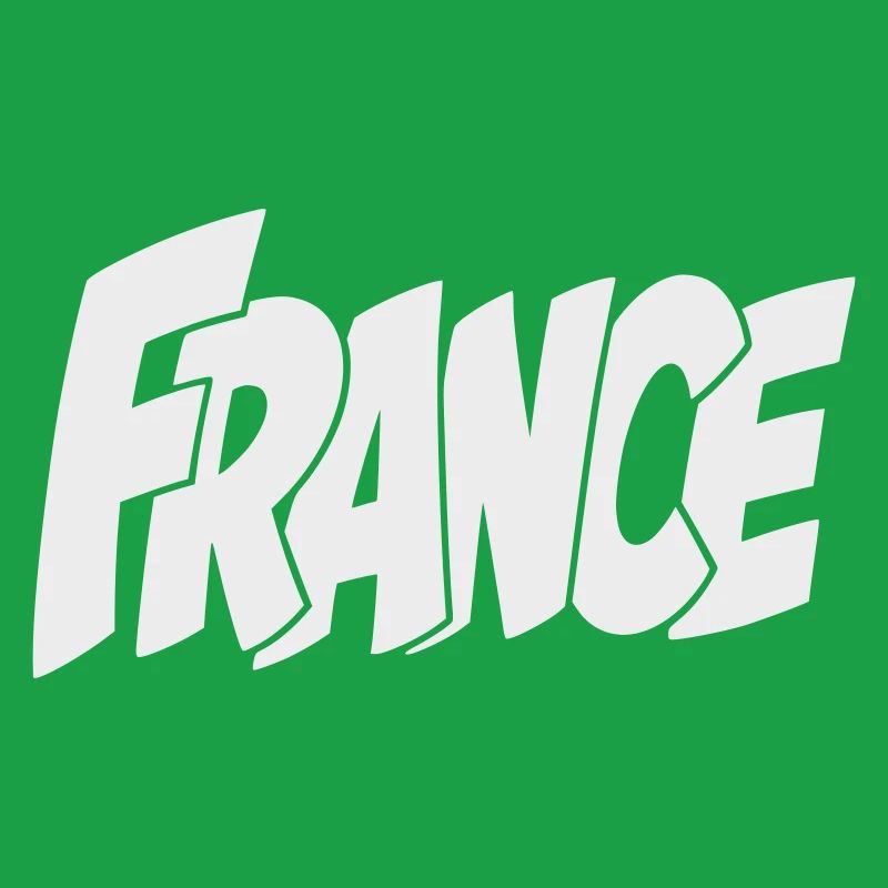 Frankreich, France Bold Comic Typography