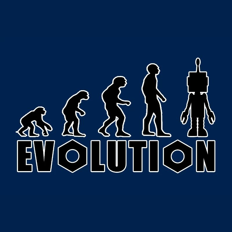 Evolution von Mensch zu Android