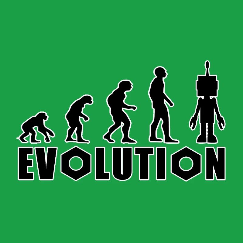 Evolution von Mensch zu Android