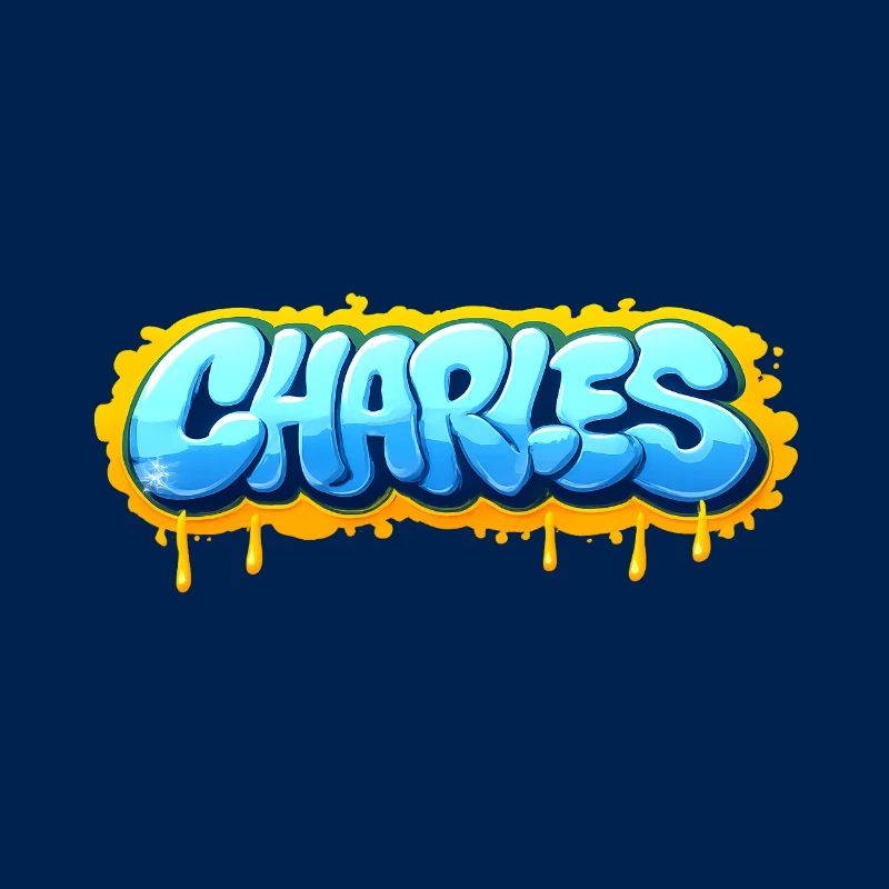 Graffiti CHARLES Name Gift Ideal Printable s