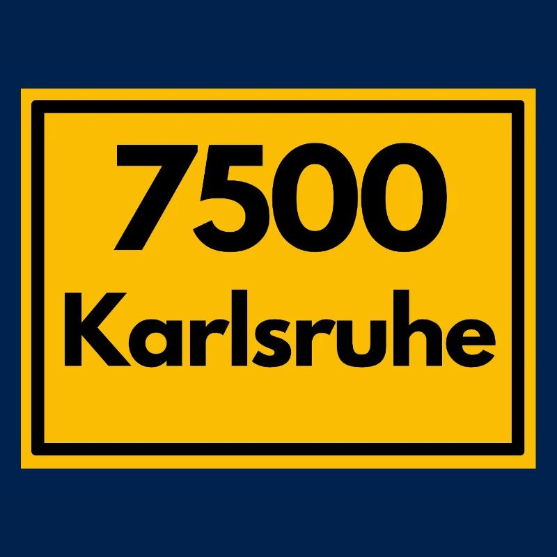 OLD POSTCODE ZIP CODE 7500 KARLSRUHE FÄCHERSTADT
