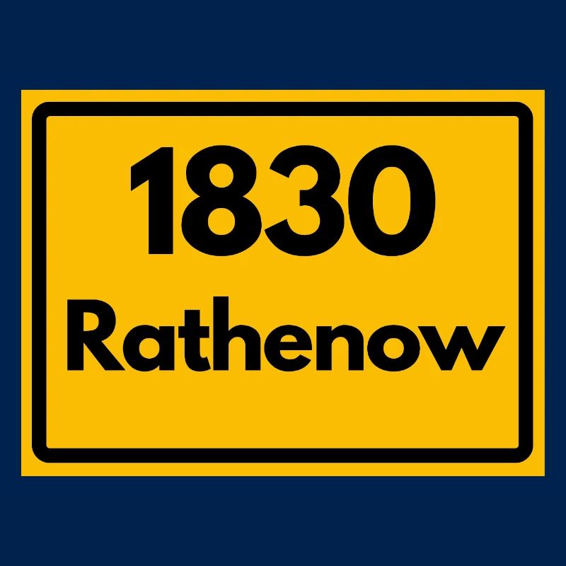 OLD POSTCODE ZIP CODE RETRO 1830 RATHENOW HEIMAT